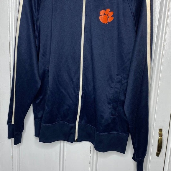 Champion Athletic CLEMSON TIGERS Full Zip Navy Blue Track Jacket MEN'S LARGE - Picture 5 of 11